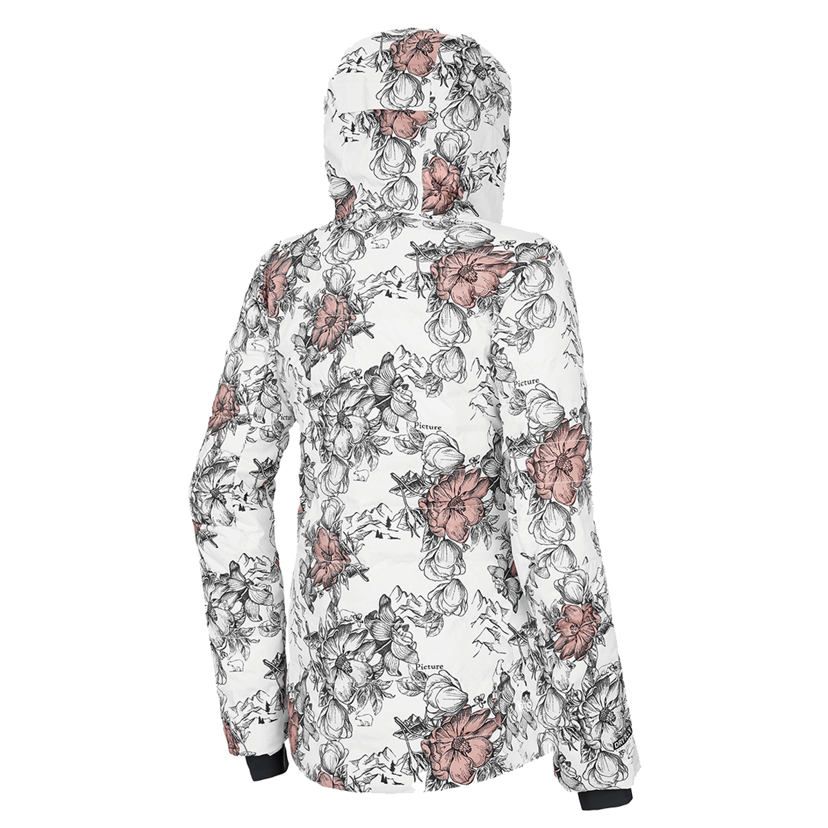 Picture - Pluma - Dame Skijakke - Peonies White - Billede 2