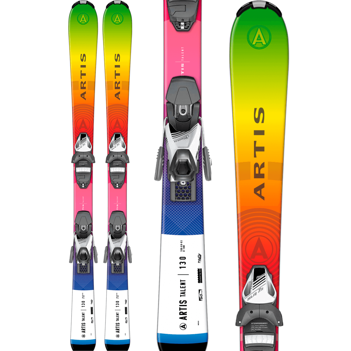 Sporten ARTIS TALENT Junior Carving All-Mountain Ski - Billede 3