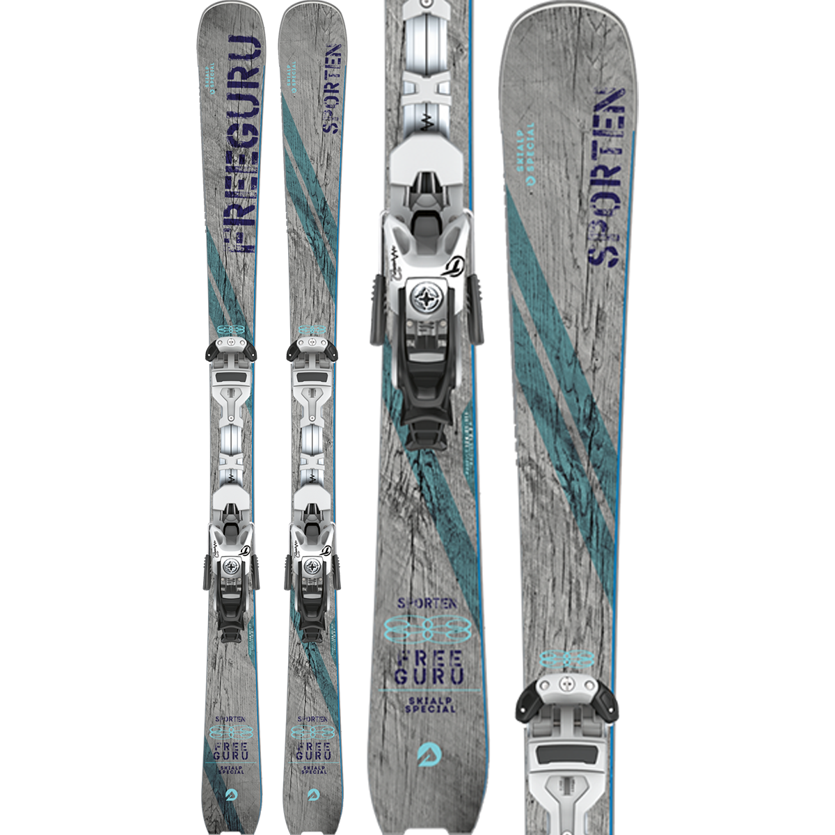 Sporten Free Guru Touring Freeride Ski + Binding - Billede 5