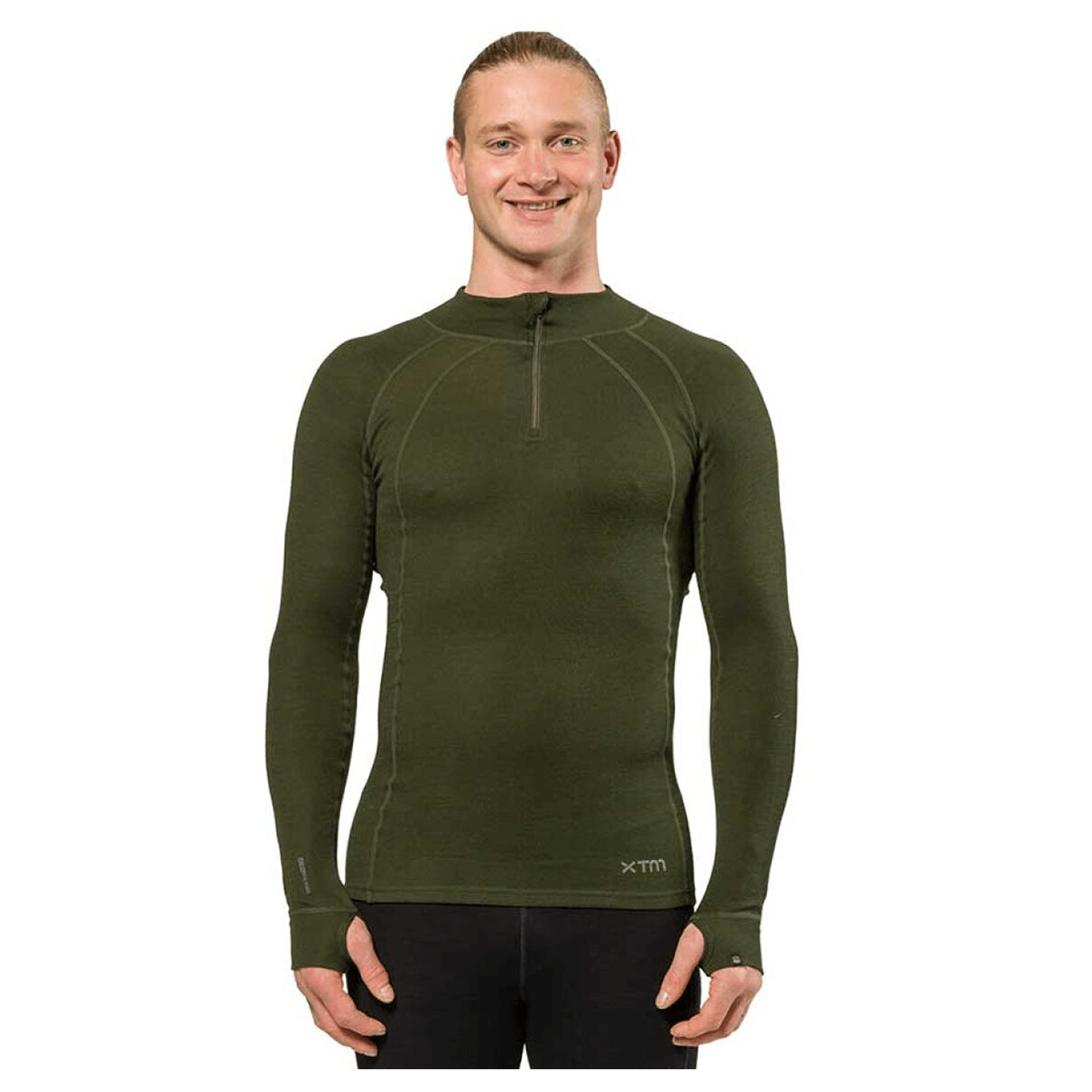 XTM Performance XTM 100% Merino Uld Undertrøje Med Lynlås - Herre - Billede 2
